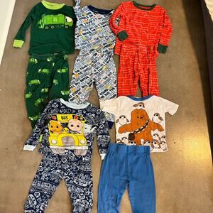cocomelon star wars legos truck pajama set bundle infant boys 18 mo 5 pairs